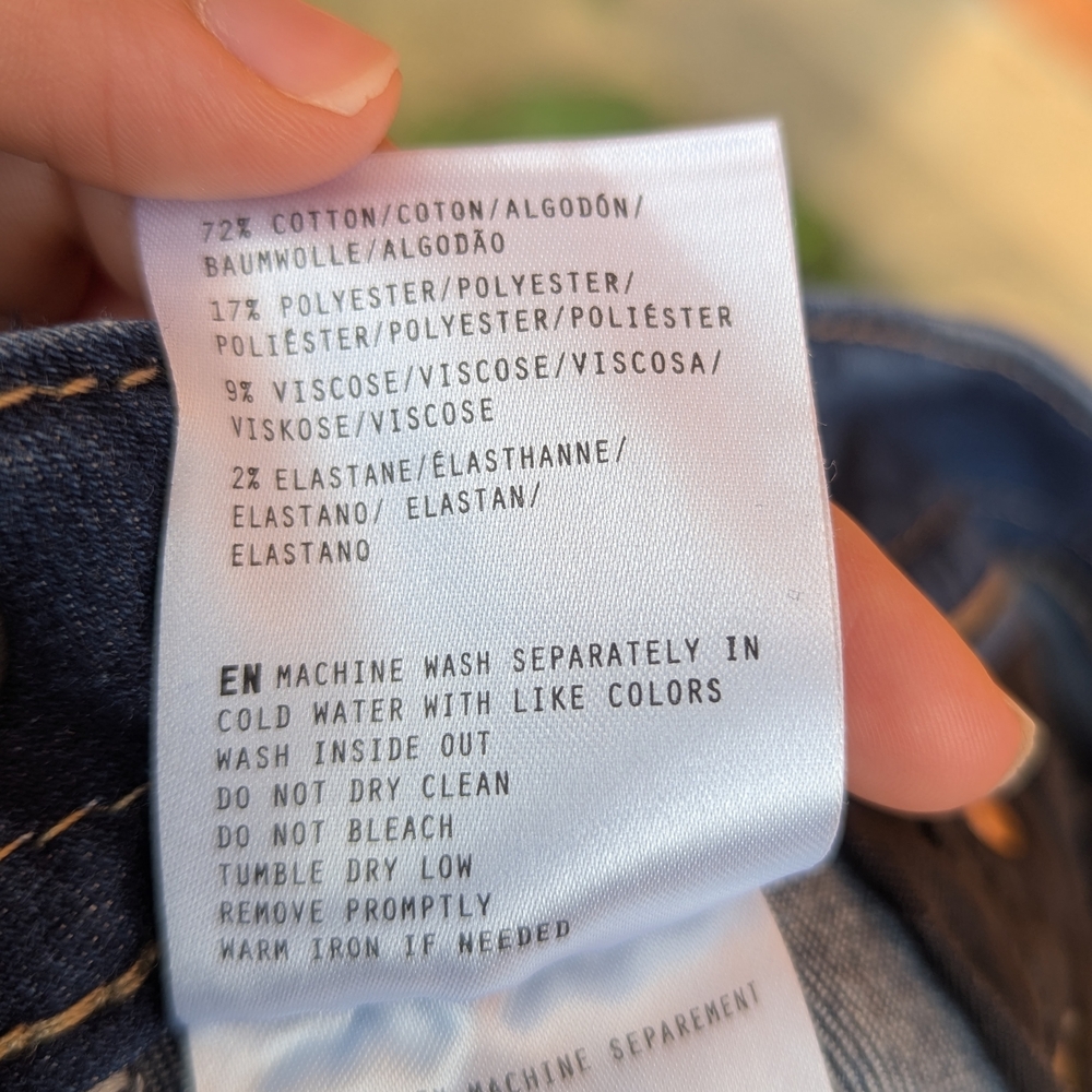 Miss Me Blue Flare Jeans with Patterned Hem - Picture 7 of 7